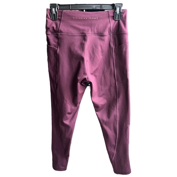 Victoria's Secret Pants - Victoria's Secret Yoga Pants Leggings Workout 2 pockets Plum/Burgundy, Size 10